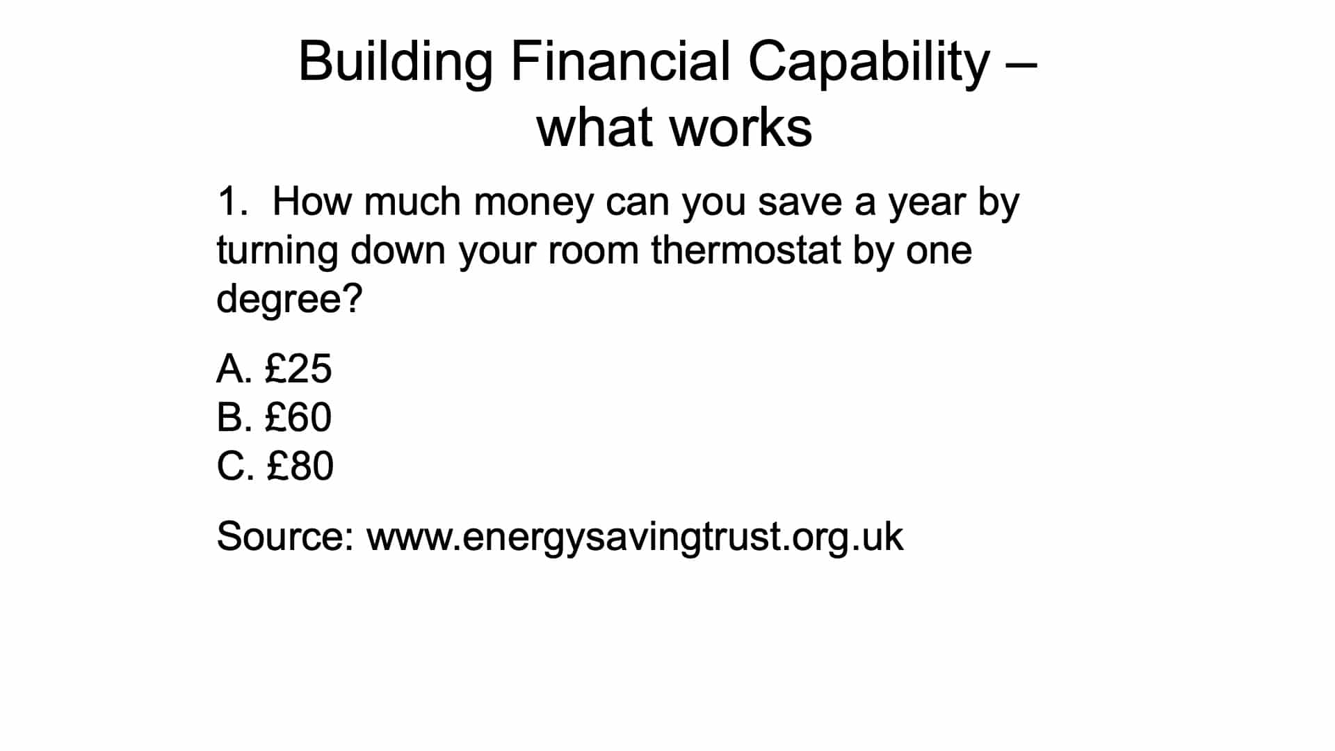 Citizens Advice PowerPoint Question Slide Before